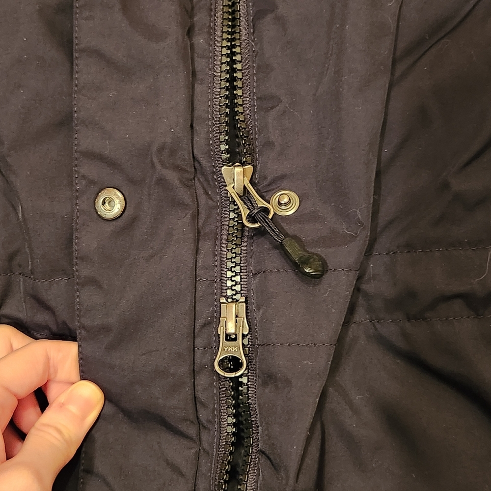 L.L.Bean Black Fur Lined Hooded Coat - Picture 12 of 12